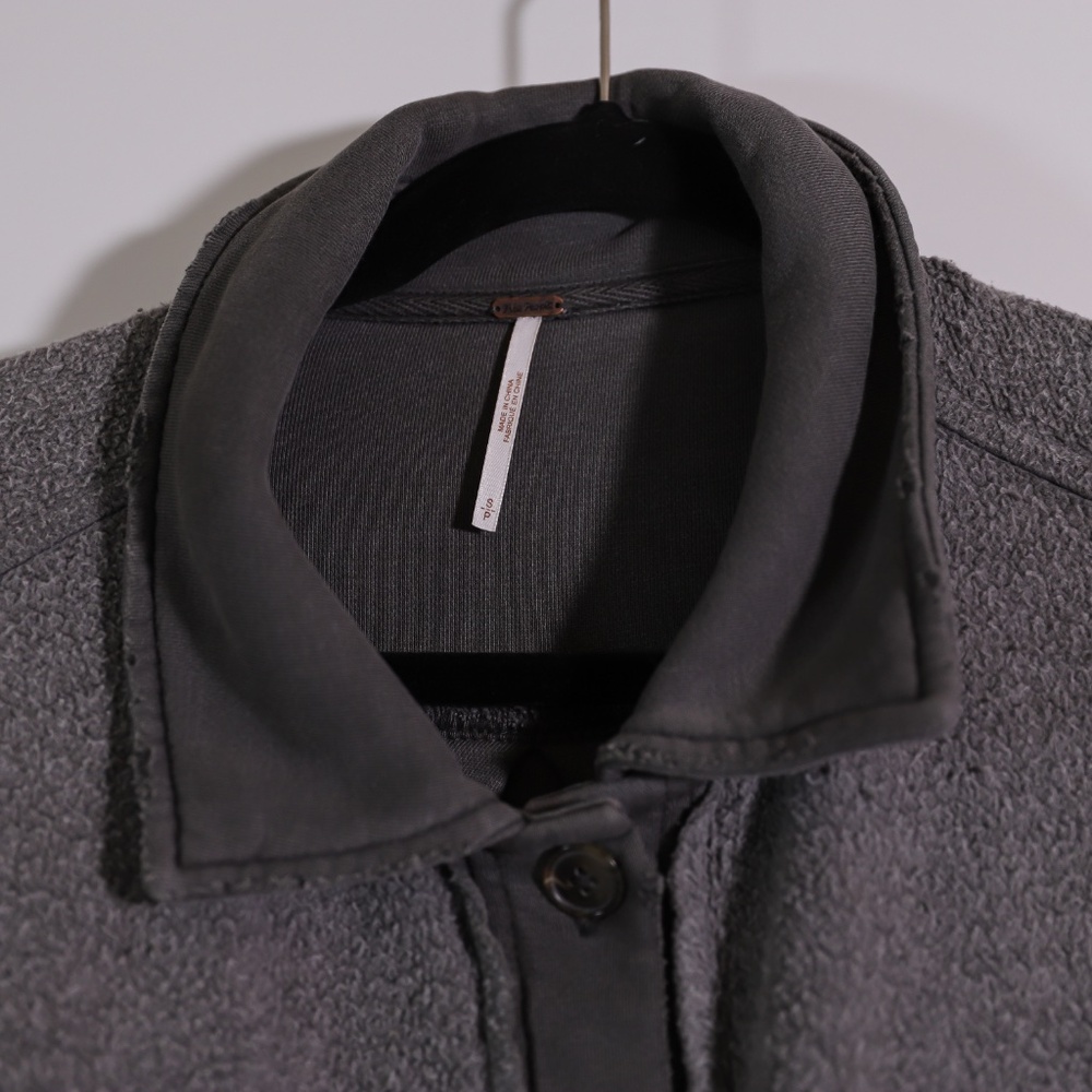 Free People Ruby Fuzzy Button Front Collared Over… - image 3